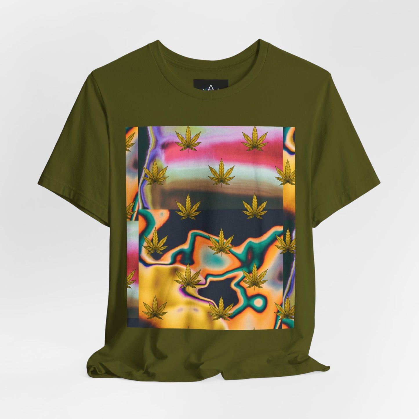 Vibrant Leaf Graphic Tee - Unisex Jersey Short Sleeve T-Shirt