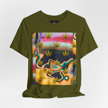 Vibrant Leaf Graphic Tee - Unisex Jersey Short Sleeve T-Shirt
