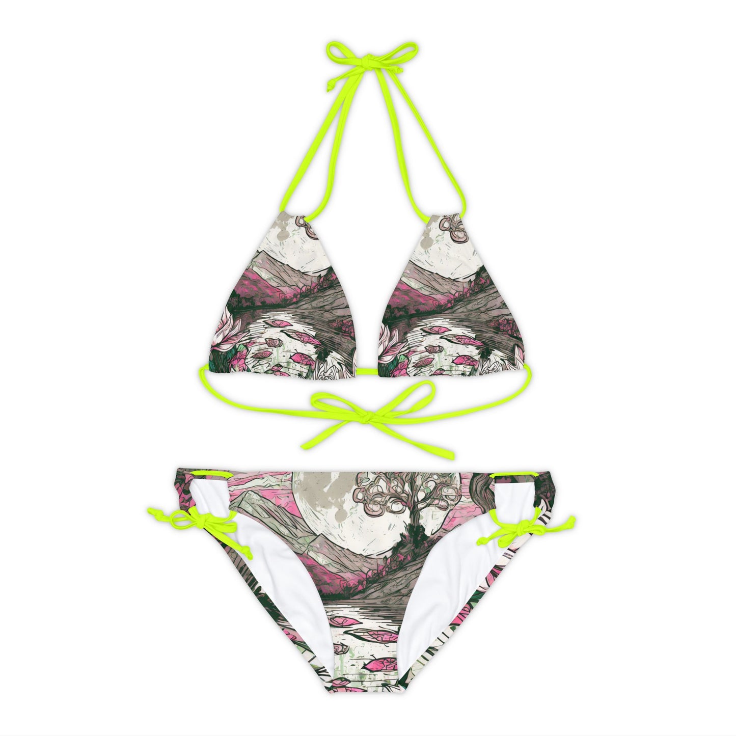 Strappy Bikini Set (AOP)