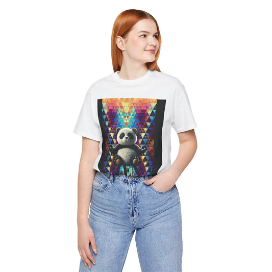 Colorful Panda Graphic Tee - Unisex Jersey Short Sleeve