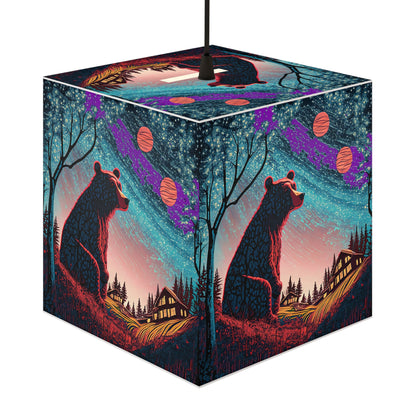 Star Filled Light Cube Lamp
