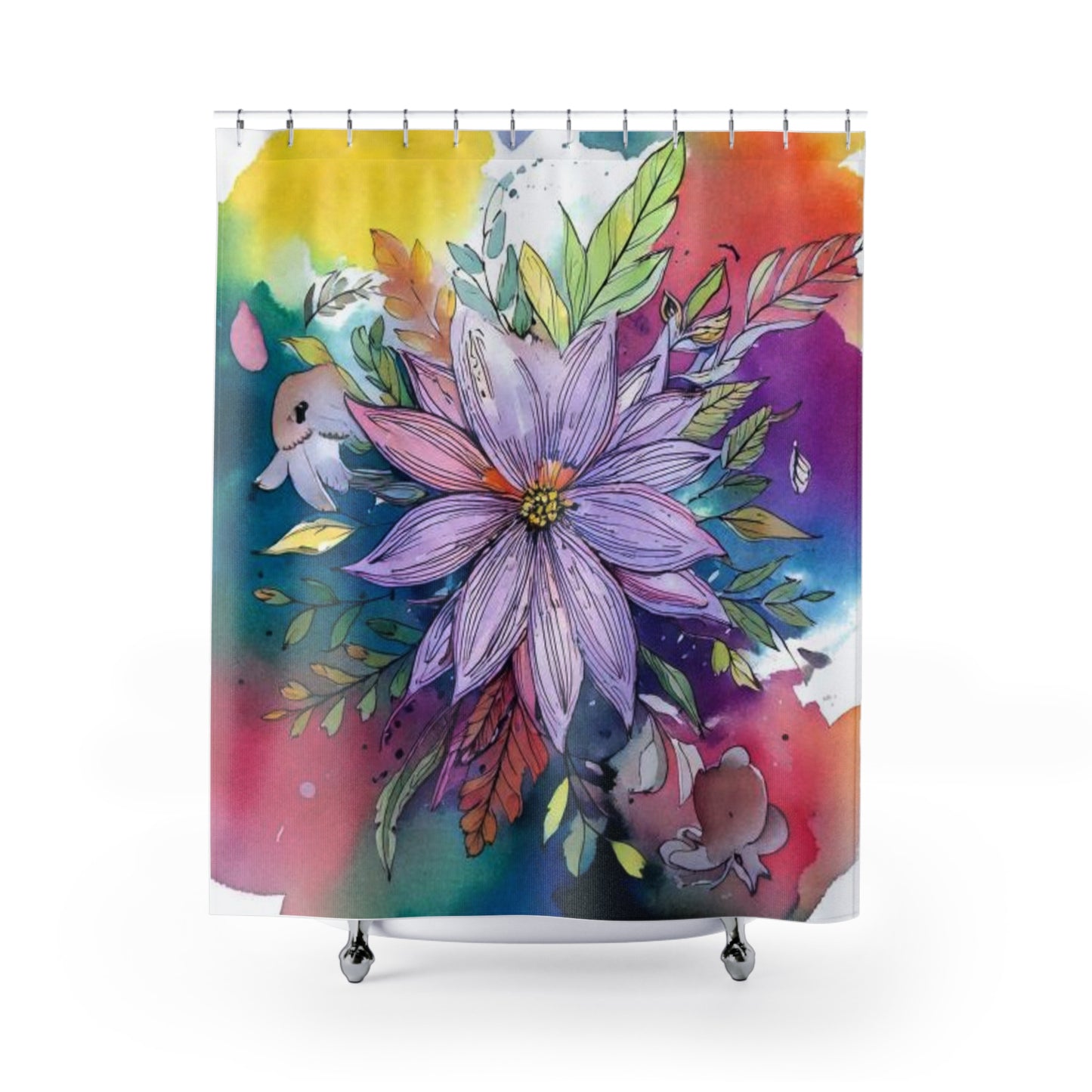 Shadow Bloomers Shower Curtains