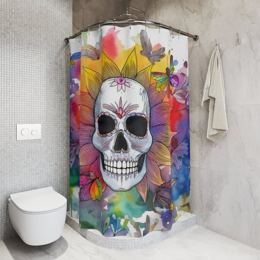 The Phantom Bloom Shower Curtains