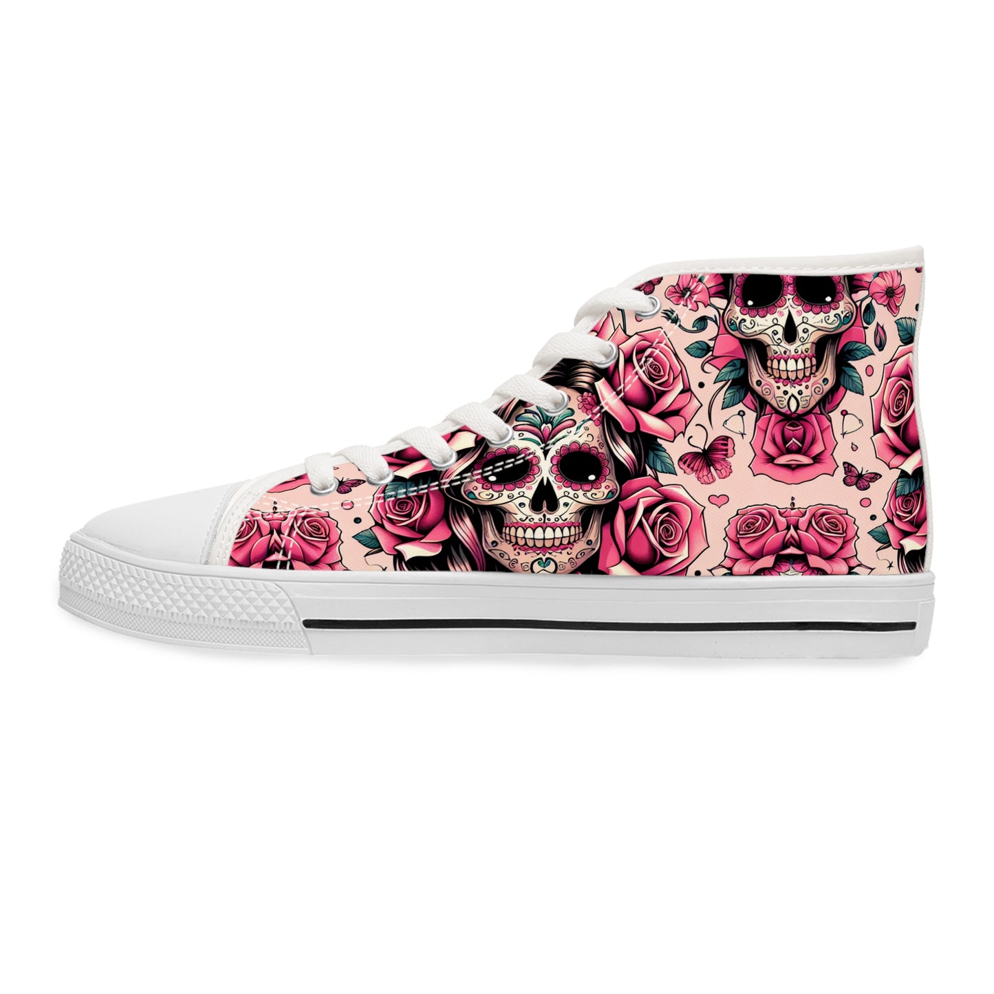 Canvas High Top Sneakers for Women with Custom Design Option