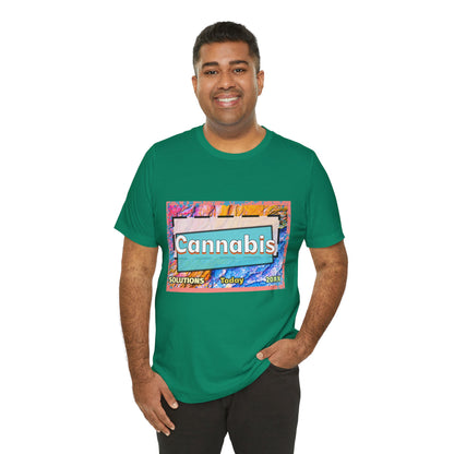 Trendy Cannabis Solutions Tee - Unisex Jersey Short Sleeve T-Shirt