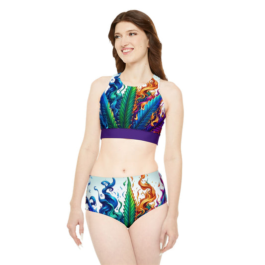 Bikini Set - Fire THC Sexy Sporty Own Your Shit