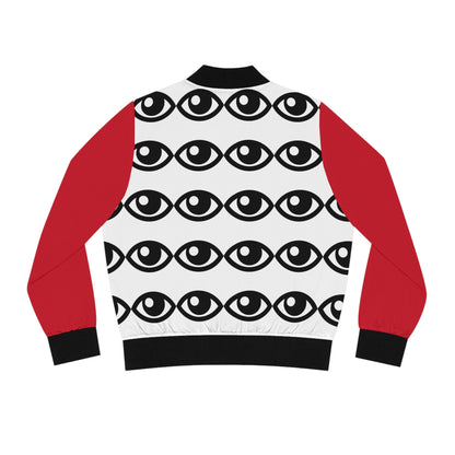 Eye's Open Women's Bomber Jacket (AOP)