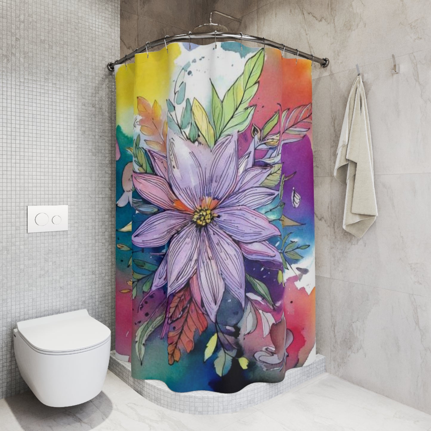Shadow Bloomers Shower Curtains