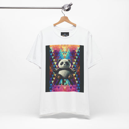 Colorful Panda Graphic Tee - Unisex Jersey Short Sleeve
