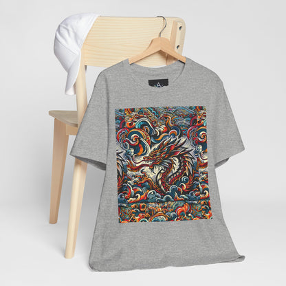 Vibrant Dragon Graphic Tee - Unisex Jersey Short Sleeve Shirt