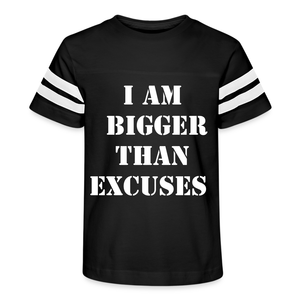 Watch Me Kid's Football Tee - black/white