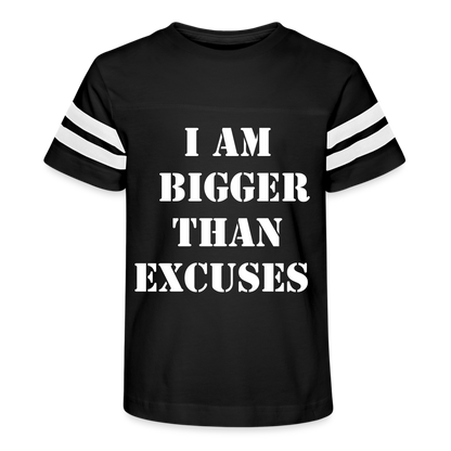 Watch Me Kid's Football Tee - black/white