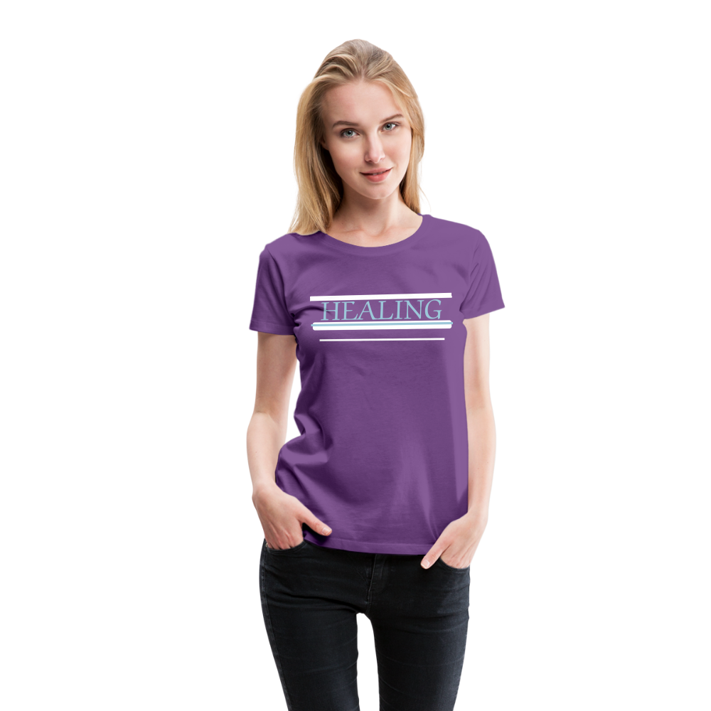 Healing Me Women’s Premium T-Shirt | Spreadshirt 813 - purple