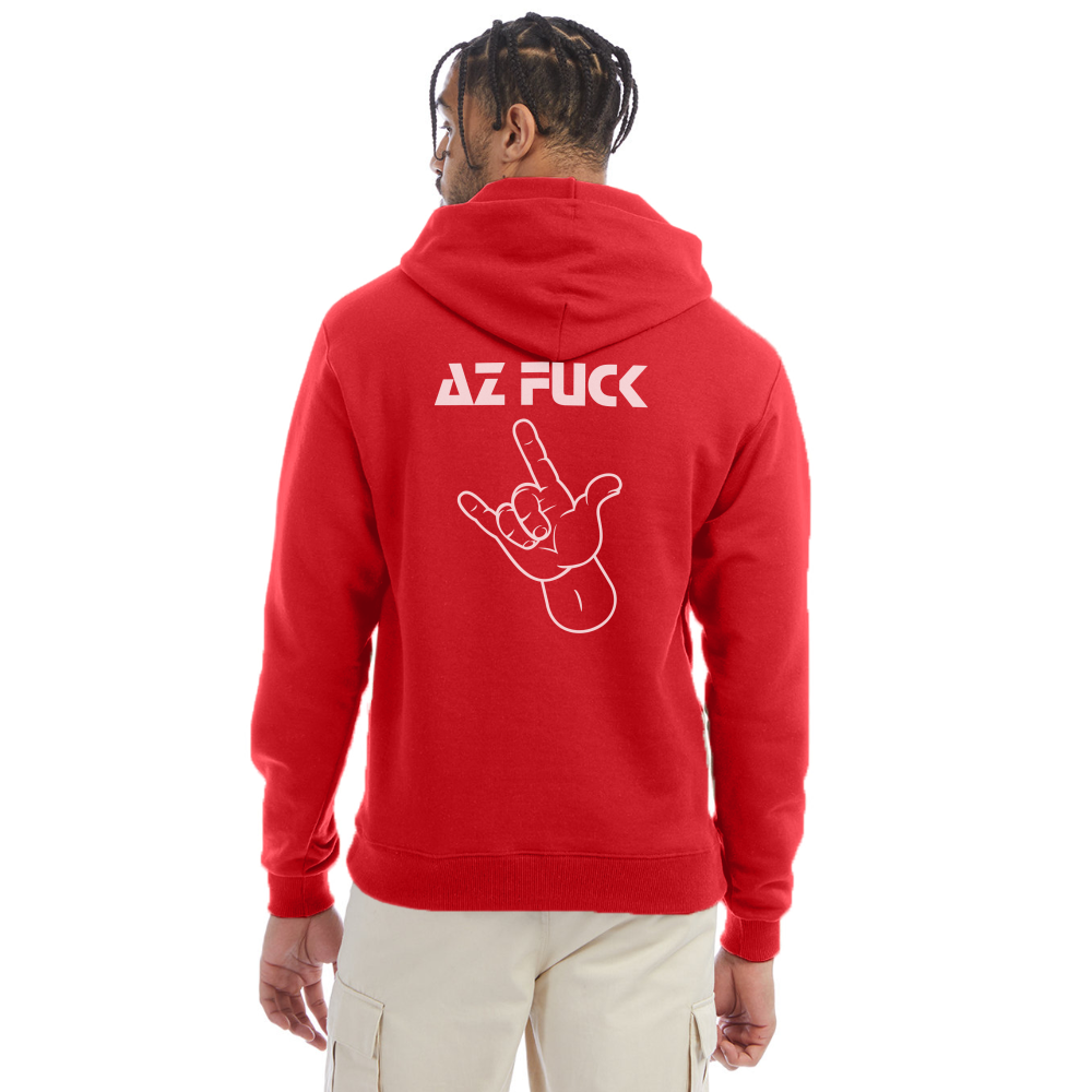I Warned You Champion Unisex Powerblend Hoodie - Scarlet