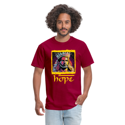 Hope Unisex Classic T-Shirt - dark red
