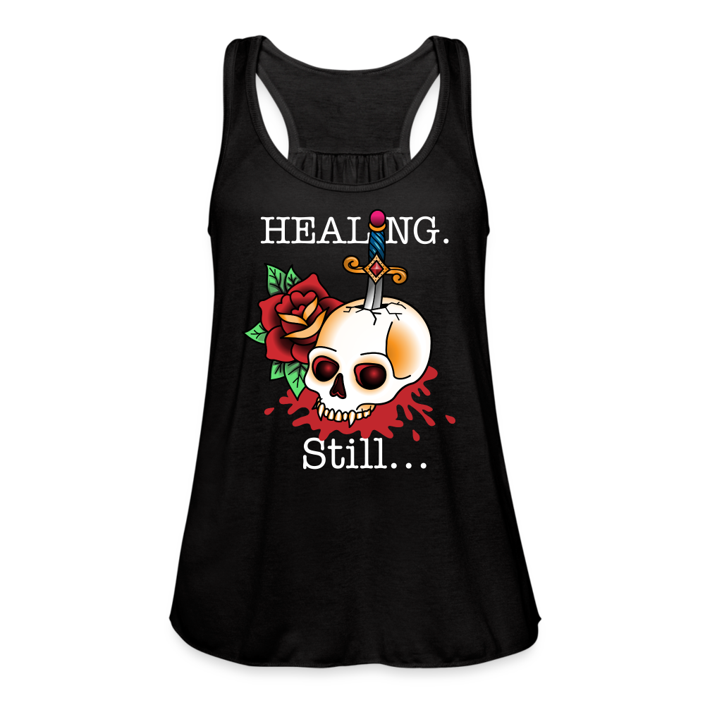 Let her Heal Women's Flowy Tank Top by Bella - black