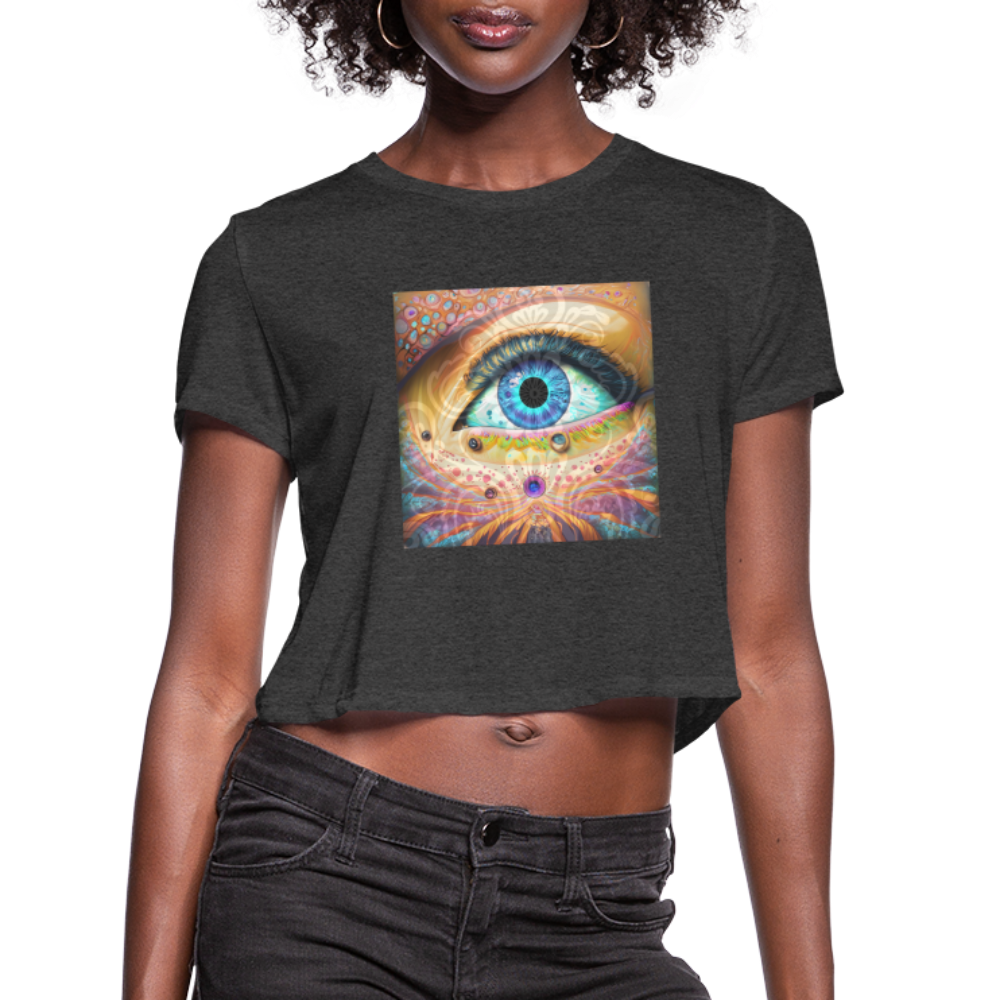 Relax with Women's Cropped T-Shirt - deep heather