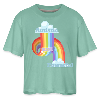 Autistic and Wonderful Women's Boxy Tee - saltwater