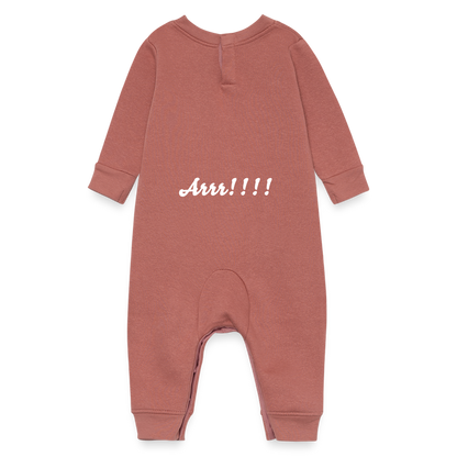 Arrr!!! Baby Fleece One Piece - mauve