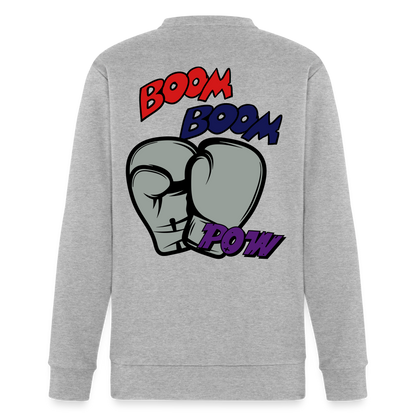 I Thought you said Boxing Adidas Unisex Fleece Crewneck Sweatshirt - heather gray