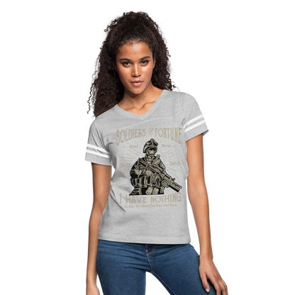 Hero Women's Cropped T-Shirt - heather gray/white