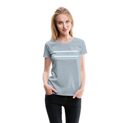 Healing Me Women’s Premium T-Shirt | Spreadshirt 813 - heather ice blue