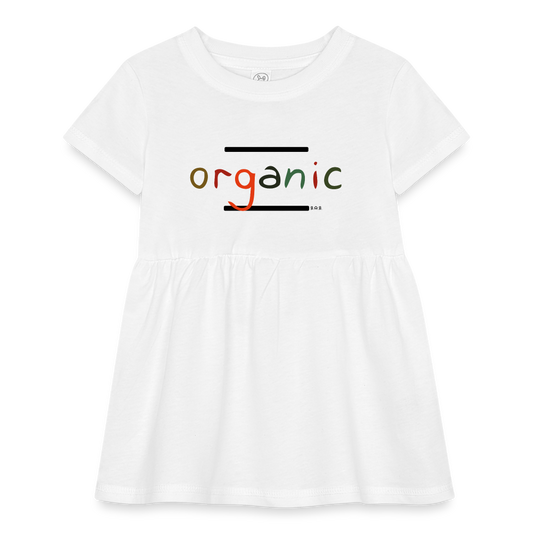 Infant Baby Rib Dress - white