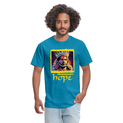 Hope Unisex Classic T-Shirt - turquoise