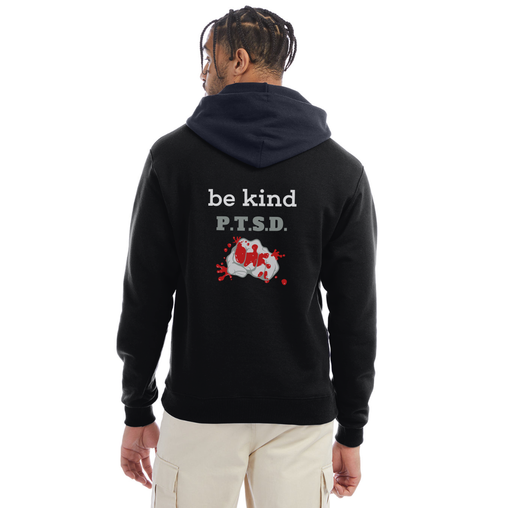 I Said Be KIND!!! Champion Unisex Powerblend Hoodie - black