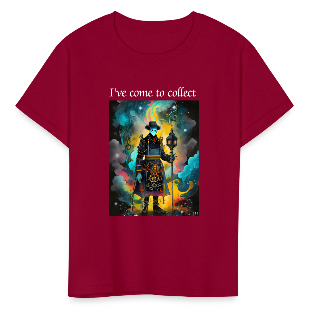 Collection Agency Kids' T-Shirt - dark red