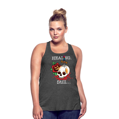 Let her Heal Women's Flowy Tank Top by Bella - deep heather