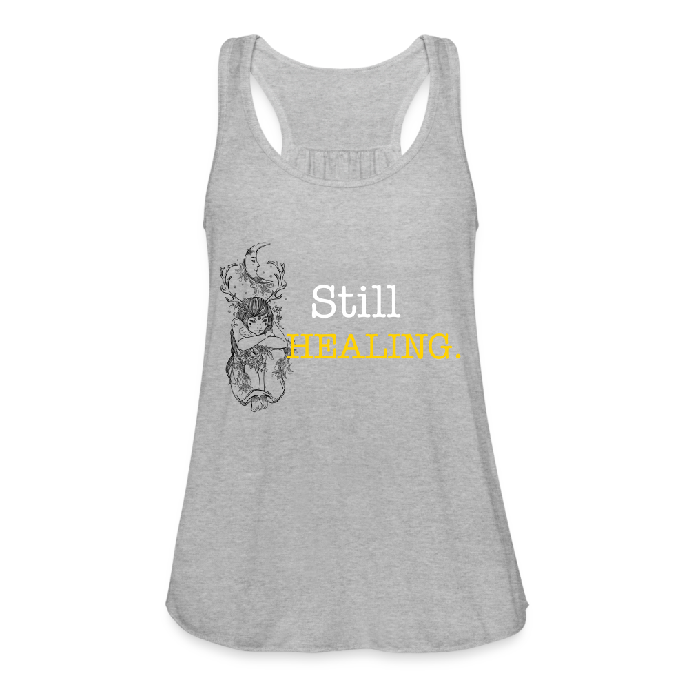 Women's Flowy Tank Top by Bella - heather gray