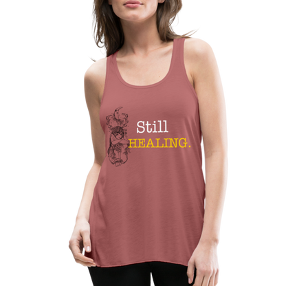 Women's Flowy Tank Top by Bella - mauve