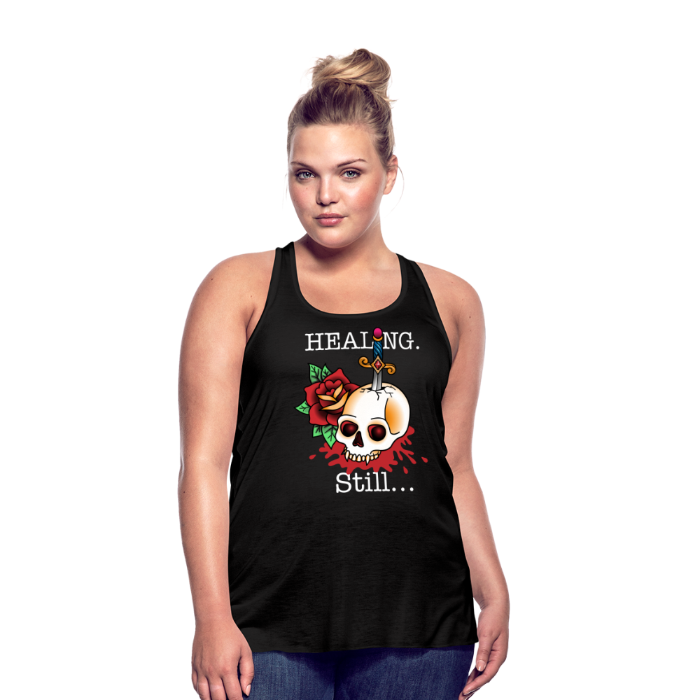 Let her Heal Women's Flowy Tank Top by Bella - black