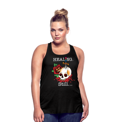 Let her Heal Women's Flowy Tank Top by Bella - black