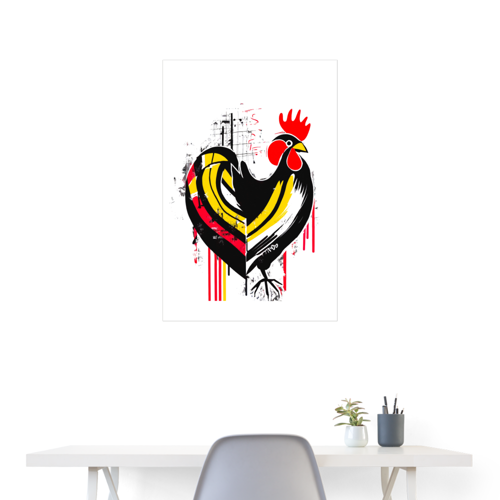 Love Chica Chicken Poster 24x36 - white