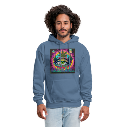 Zen and Mend Men's Hoodie - denim blue
