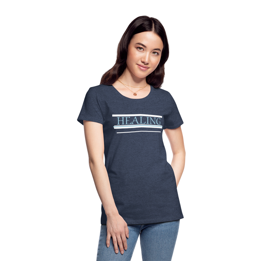 Healing Me Women’s Premium T-Shirt | Spreadshirt 813 - heather blue