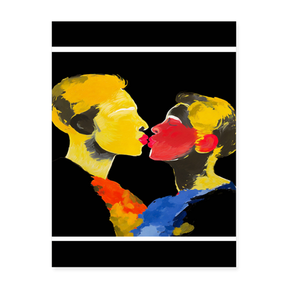 Take the Mask Off and Put the Love On 18x24 poster - white