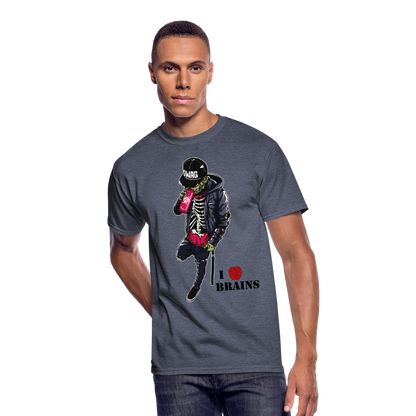 Yummy Snack Men’s 50/50 T-Shirt - navy heather