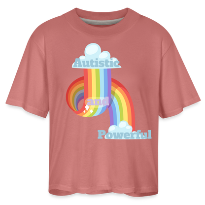 Autistic and Wonderful Women's Boxy Tee - mauve