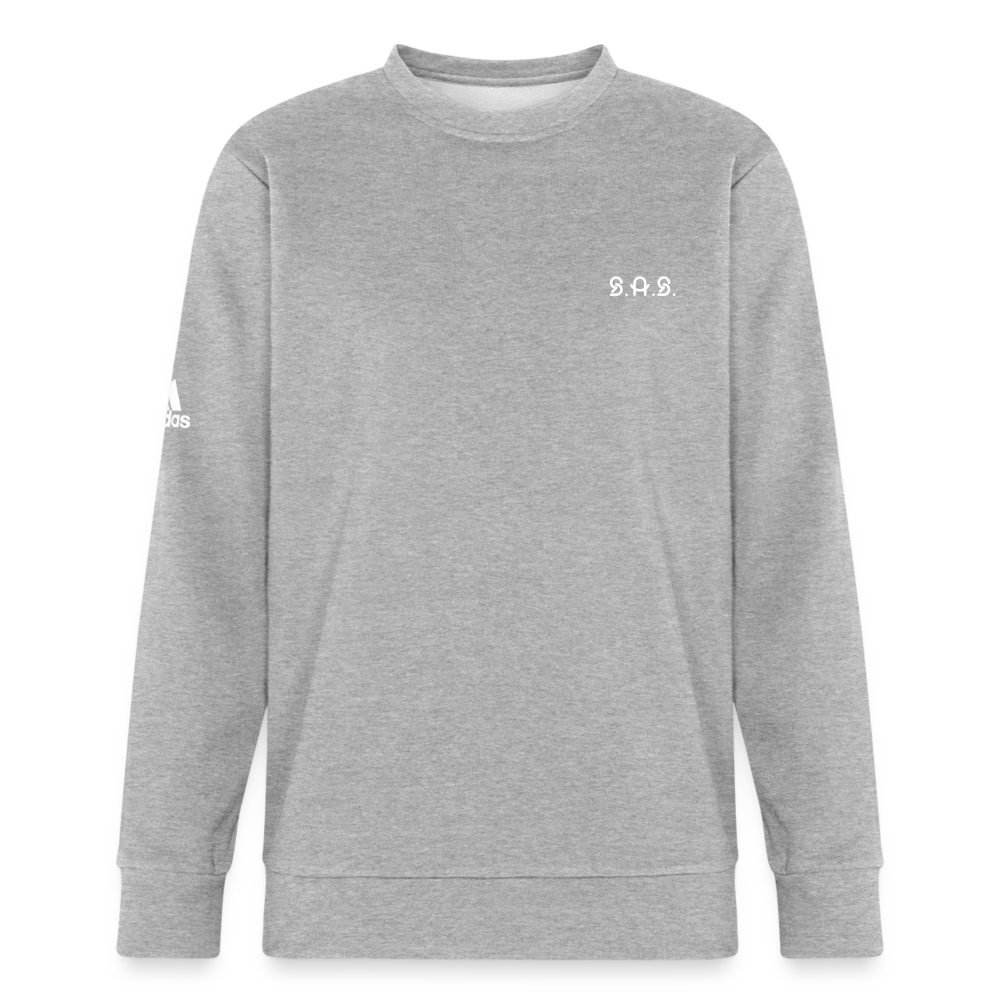 Happy to be Home Adidas Unisex Fleece Crewneck Sweatshirt - heather gray