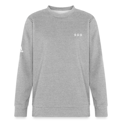 Happy to be Home Adidas Unisex Fleece Crewneck Sweatshirt - heather gray