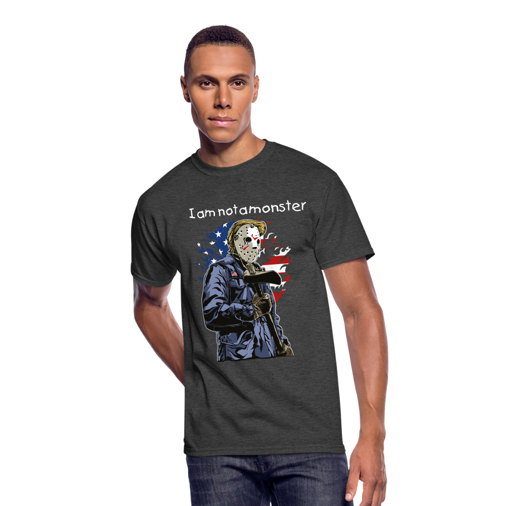 Wait! Yes, I Am Men’s 50/50 T-Shirt - heather black