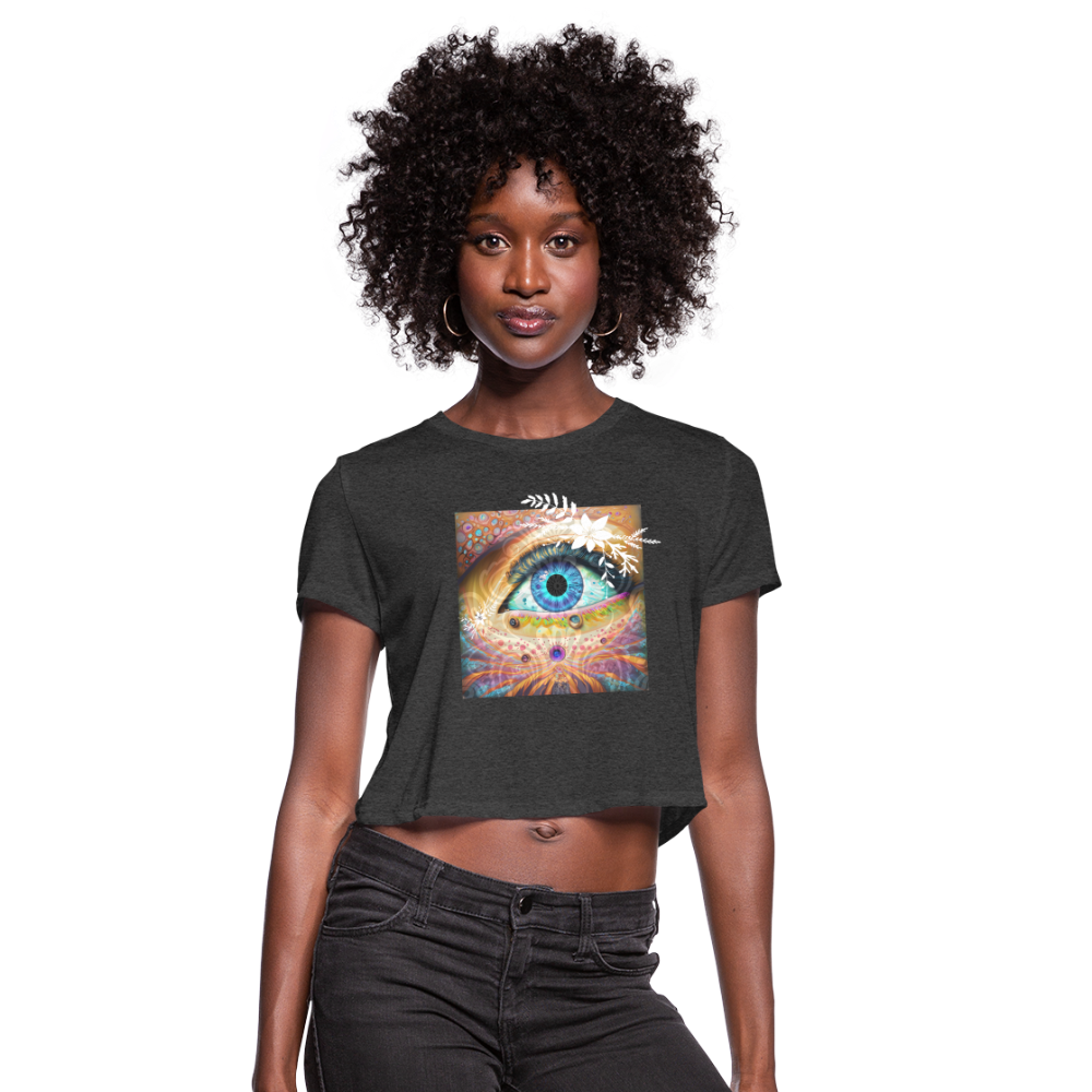 Relax with Women's Cropped T-Shirt - deep heather