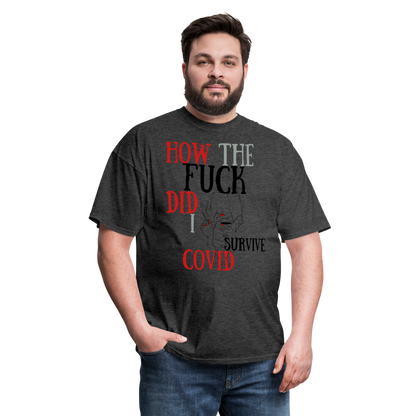 I survived Covid-19 Unisex Classic T-Shirt - heather black
