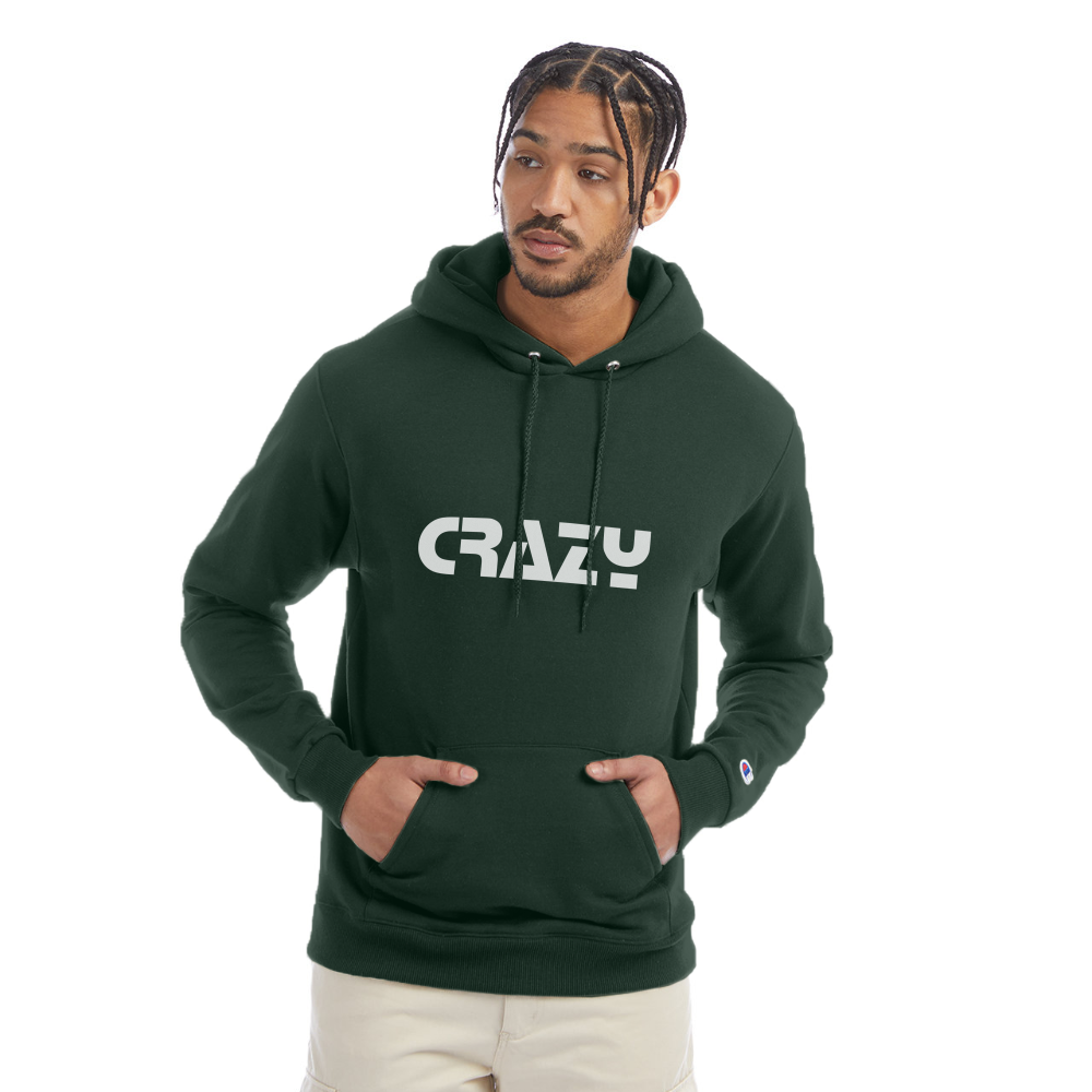 I Warned You Champion Unisex Powerblend Hoodie - Dark Green