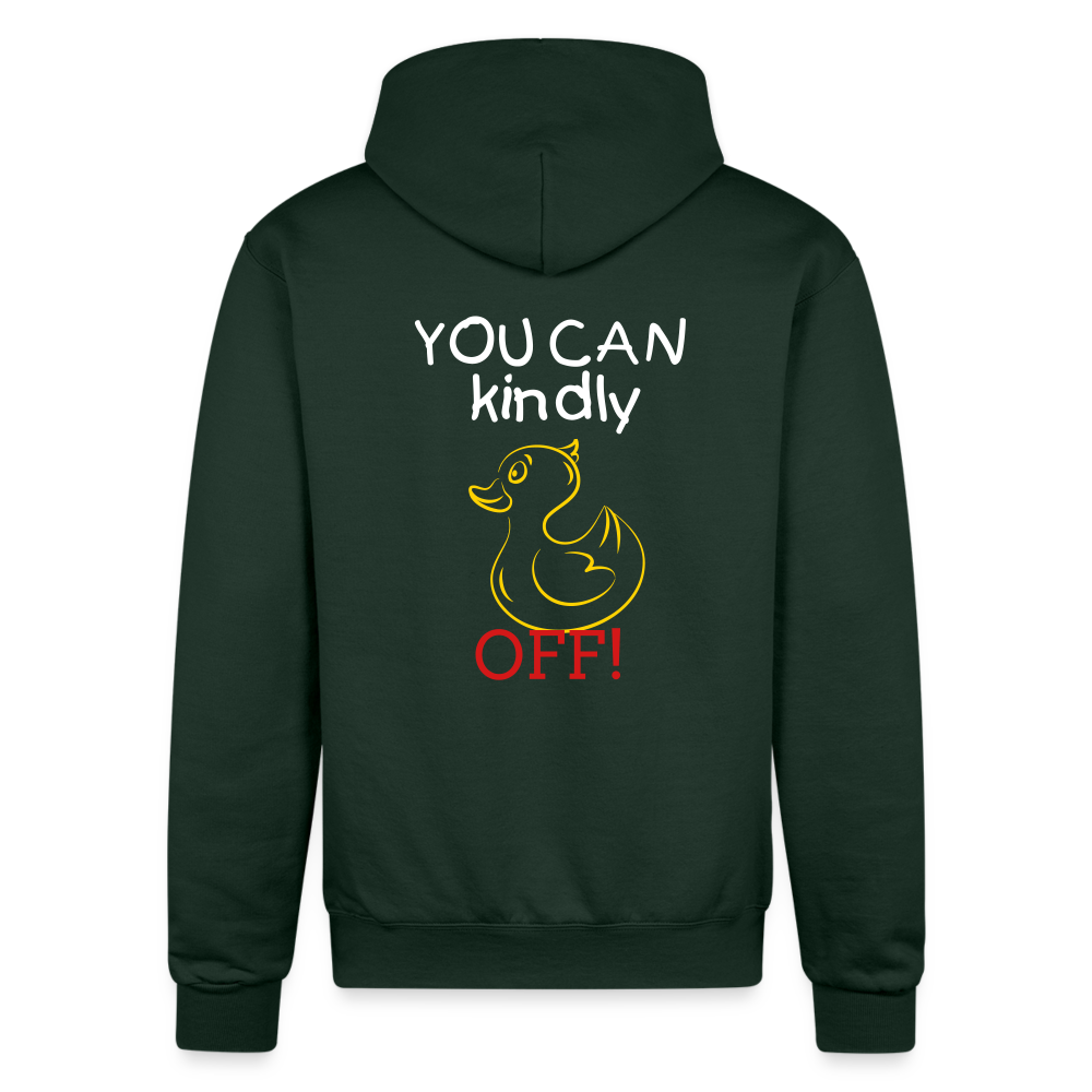 No Ducks Givin' Champion Unisex Hoodie - Dark Green