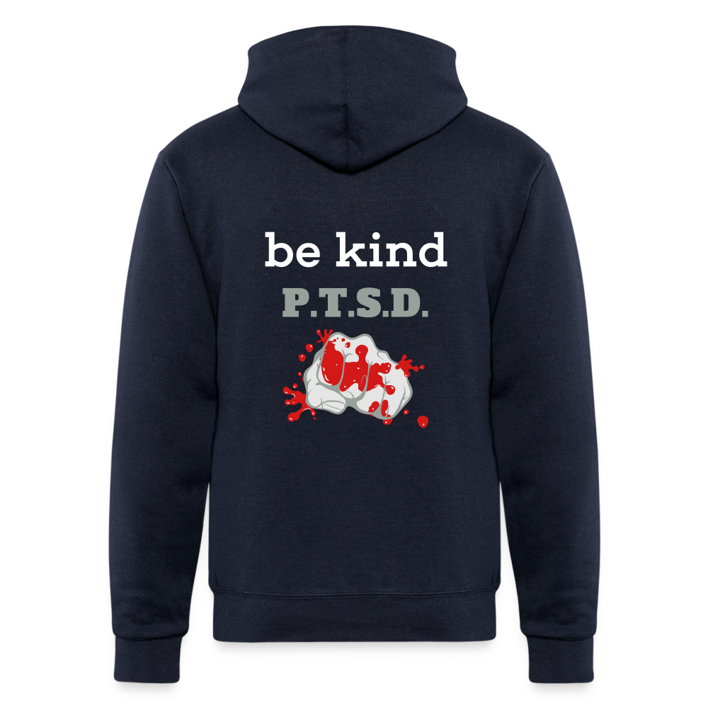 I Said Be KIND!!! Champion Unisex Powerblend Hoodie - navy