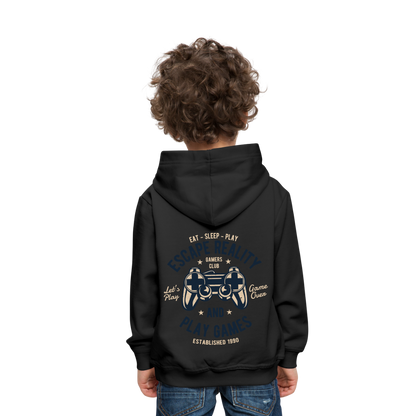 Escape Reality Video Gamer Kids‘ Premium Hoodie - black